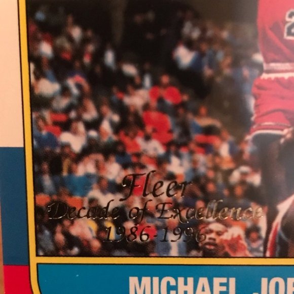 1996-97 Fleer #4 Michael Jordan Decade of Excell. - Picture 3 of 5